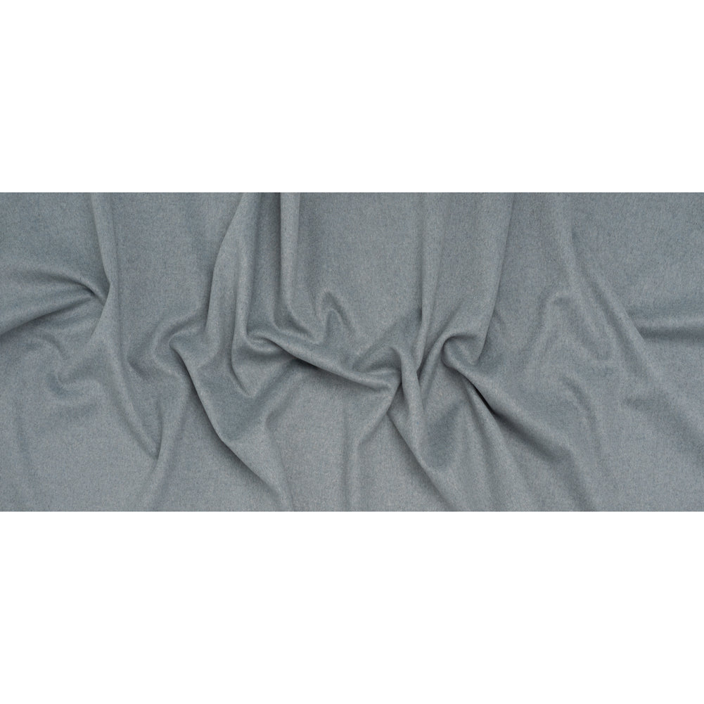 Brushed Wool Blend Coating - Heathered Blue Gray - Deadstock