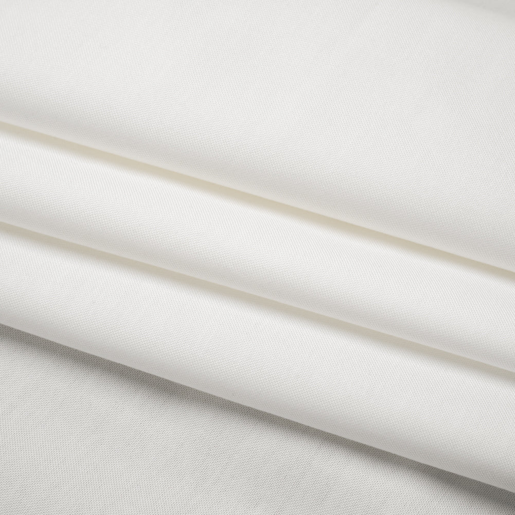 Cotton Oxford Shirting - Off White - Deadstock Folded