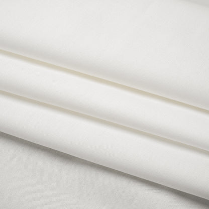 Cotton Oxford Shirting - Off White - Deadstock Folded
