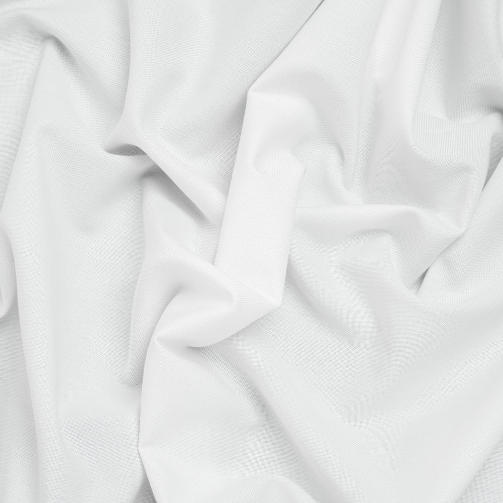 Cotton Oxford Shirting - Greenish White - Deadstock