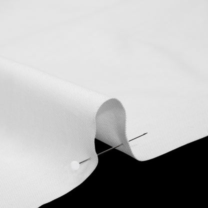 Crisp Cotton Oxford Shirting - White - Deadstock Detail
