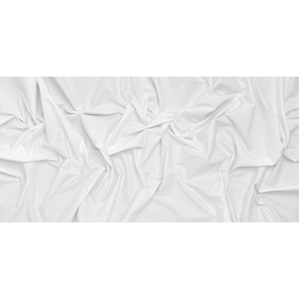 Crisp Cotton Oxford Shirting - White - Deadstock - Full
