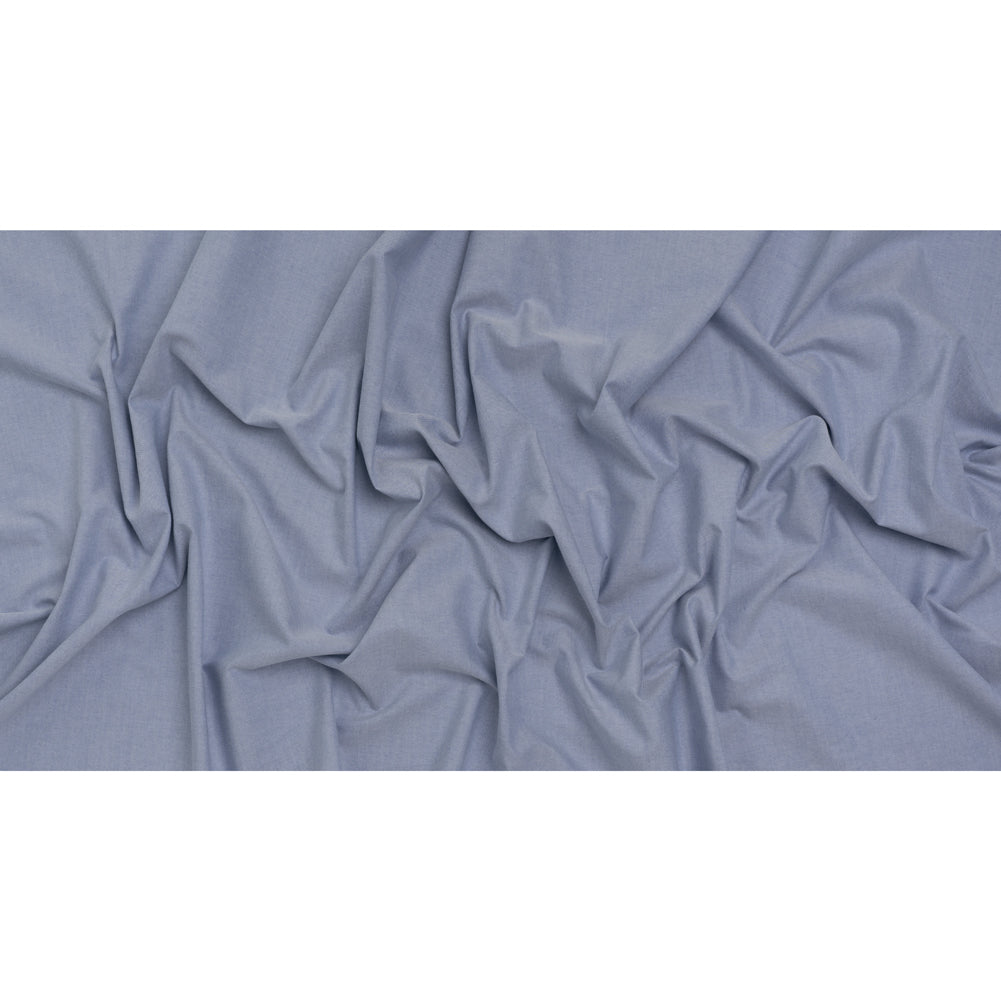 Cotton Oxford Shirting - Medium Blue - Deadstock