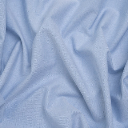 Cotton Oxford Shirting - Baby Blue - Deadstock