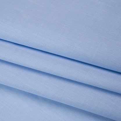 Cotton Shirting - Powder Blue Heathered - Deadstock