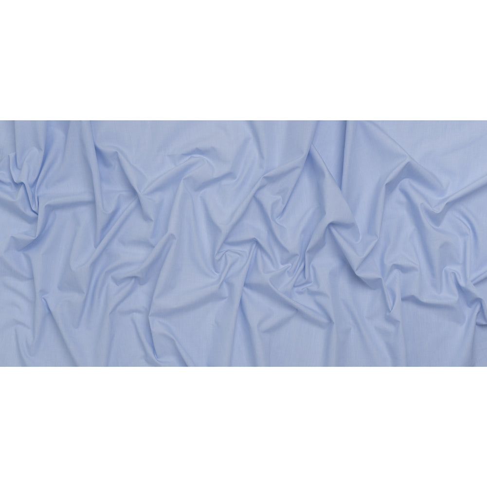 Cotton Shirting - Powder Blue Heathered - Deadstock