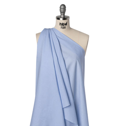 Cotton Shirting - Powder Blue Heathered - Deadstock