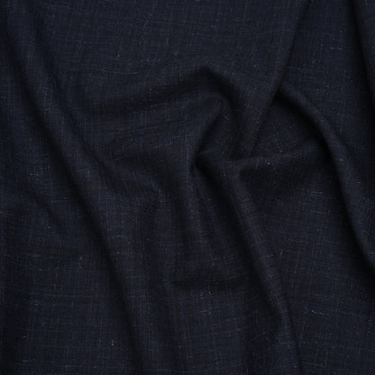Wool and Alpaca Suiting Made in Italy - Heathered Dark Indigo - Deadstock