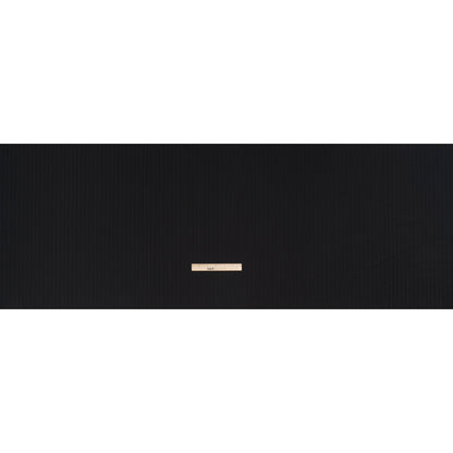 Wool Twill Suiting Made in Italy - Black Tonal Stripes - Deadstock