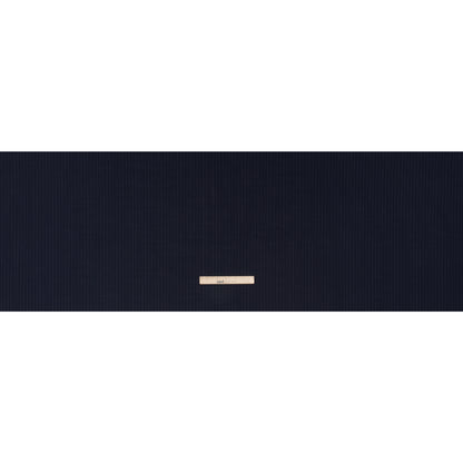 Wool Suiting Made in Italy - Navy and Pale Blue Pinstripes - Deadstock