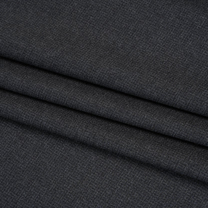 Wool Suiting Made in Italy - Gray and Charcoal Subtle Texture - Deadstock