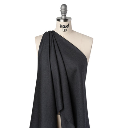 Wool Suiting Made in Italy - Gray and Charcoal Subtle Texture - Deadstock