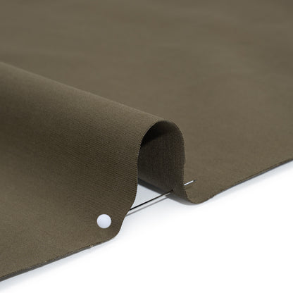 Stretch Cotton and Cashmere Twill Made in Italy - Army Green - Deadstock