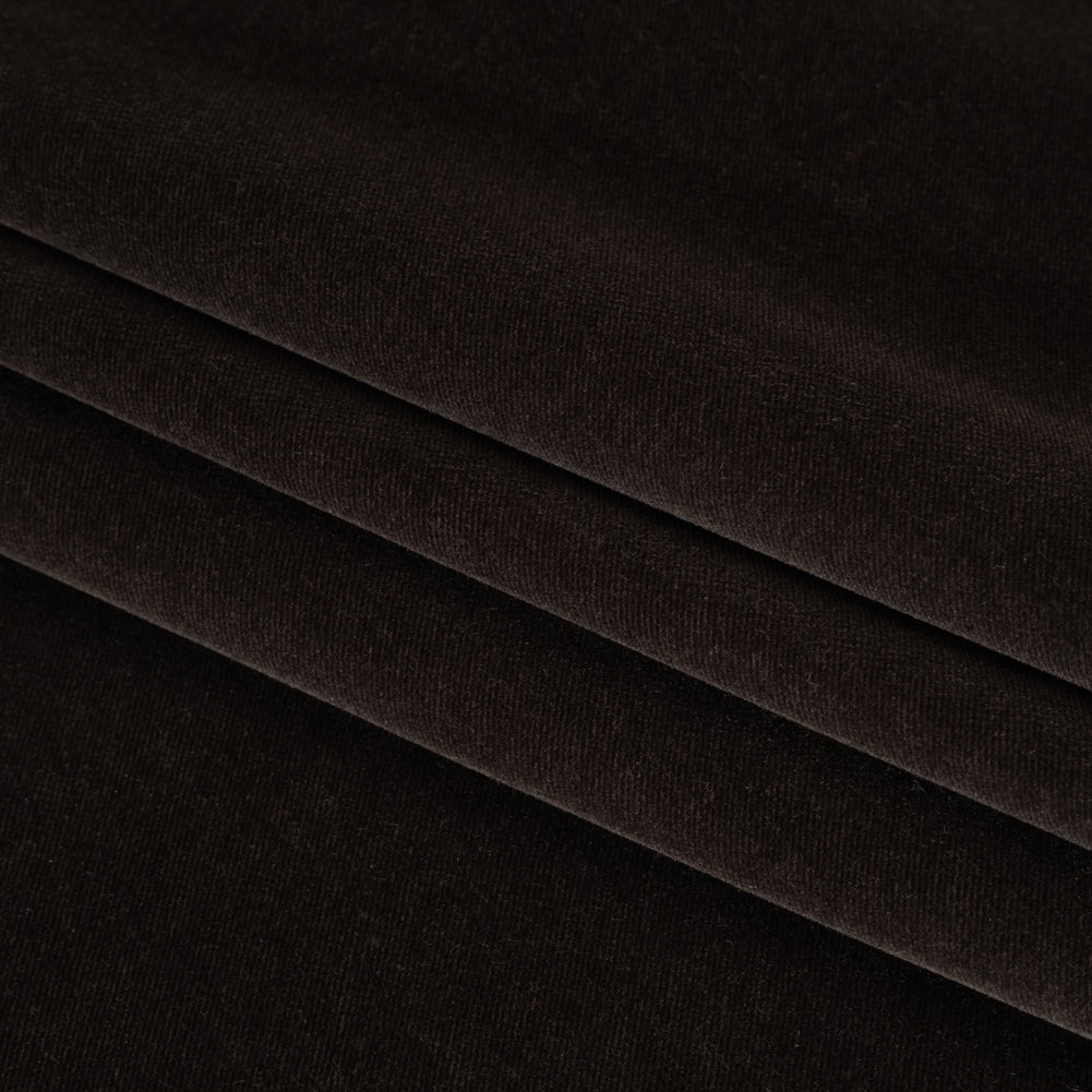 Cotton Velveteen Made in Italy - Chocolate Brown - Deadstock