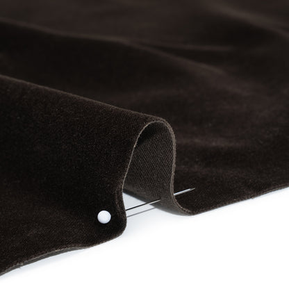 Cotton Velveteen Made in Italy - Chocolate Brown - Deadstock