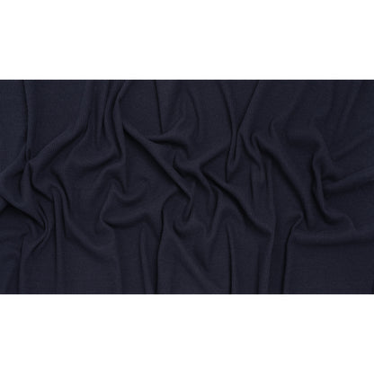 Stretch Brushed Double Face 2x2 Rib Knit - Navy - Deadstock Full