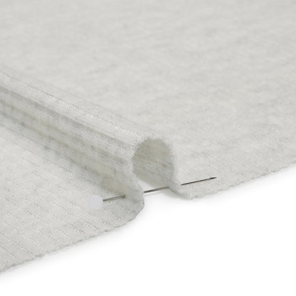 Brushed Cozy Polyester 2x2 Rib Knit - Ash Gray - Deadstock