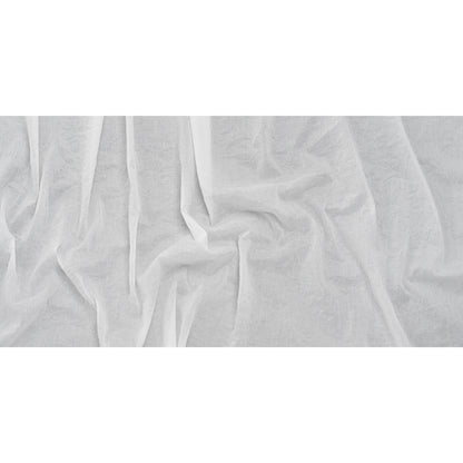 Crinkled Lightweight Cotton Woven - White PFD - Deadstock