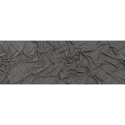 Lightweight Polyester and Cotton Jersey - Heathered Dark Gray - Deadstock