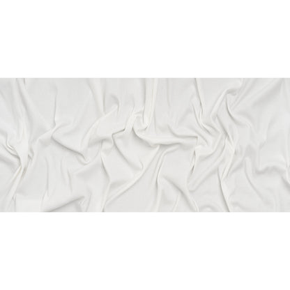 Stretch Cotton 2x2 Rib Knit - White PFD - Deadstock