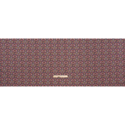 Liberty Fabrics Tana Lawn® - Meera Pink - Bright Pink, Blue and Brown Simple Floral