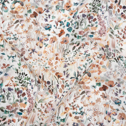 Liberty Fabrics Tana Lawn® - Felda Multi Neutral - Brown, Gray and Blue Watercolor Flowers