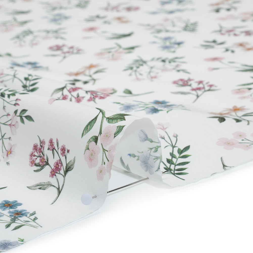 Liberty Fabrics Tana Lawn® - Annie Light Pink - Pink, White and Green Scattered Wildflowers - Full - Image 4 of 6