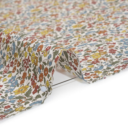 Liberty Fabrics Tana Lawn® - Ava Multi Neutral - Red, Light Blue and Yellow Florals