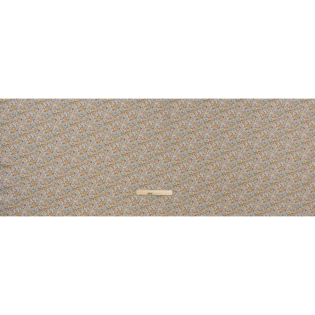 Liberty Fabrics Tana Lawn® - Ava Multi Neutral - Red, Light Blue and Yellow Florals - Full - Image 5 of 6