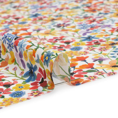 Liberty Fabrics Tana Lawn® - Dreams of Summer Multi Bright - Yellow, Orange and Blue Watercolor Floral