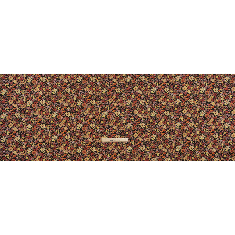 Liberty Fabrics Tana Lawn® - Dreams of Summer Orange - Brown, Orange and Red Watercolor Floral
