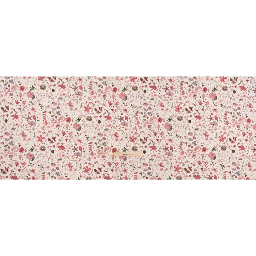 Liberty Fabrics Tana Lawn® - Floral Eve Pink - Baby Pink and Light Green Scattered Plants and Flowers - Full - Image 5 of 6