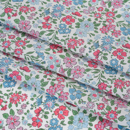 Liberty Fabrics Tana Lawn® - Annabella Blue - Baby Blue, Pink and Green Floral