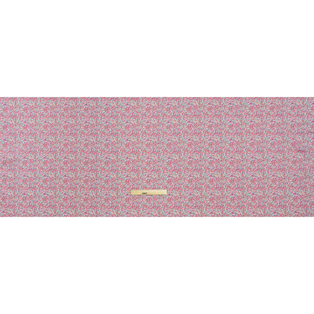 Liberty Fabrics Tana Lawn® - Wiltshire Bud Pink - Pink, Mint Green and Navy Berries and Leaves Full