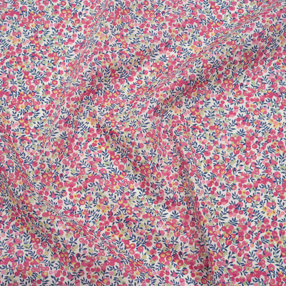 Liberty Fabrics Tana Lawn® - Wiltshire Bud Pink - Pink, Mint Green and Navy Berries and Leaves