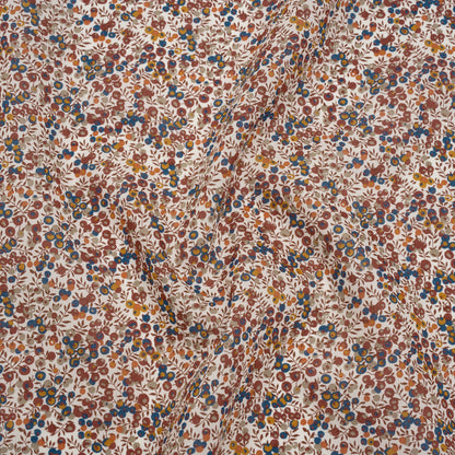 Liberty Fabrics Tana Lawn® - Wiltshire Bud Red Burgundy - Rust Red, Teal Blue and Greige Berries and Leaves