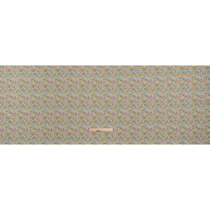 Liberty Fabrics Tana Lawn® - Poppy Forest Multi Bright - Orange, Baby Pink and Pastel Blue Floral Meadow