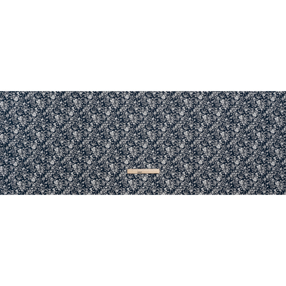 Liberty Fabrics Tana Lawn® - Summer Blooms Dark Blue - Navy and White Floral - Full