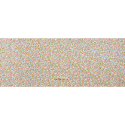 Liberty Fabrics Tana Lawn® - Swirling Petals Light Pink - Baby Pink, Blue and Yellow Green Floral Full