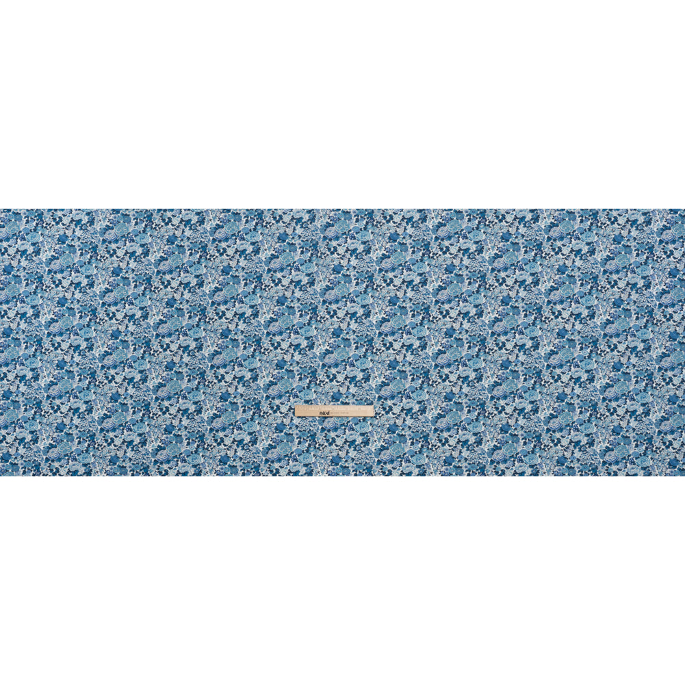 Liberty Fabrics Tana Lawn® - Elysian Day Blue - Sky, Cobalt and White Rosy Blooms - Full