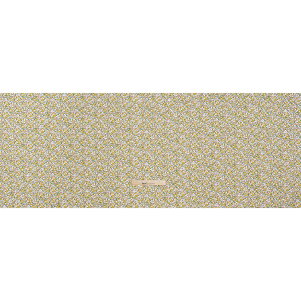 Liberty Fabrics Tana Lawn® - Betsy Ann Yellow - Light Yellow, Pink and Green Floral - Full