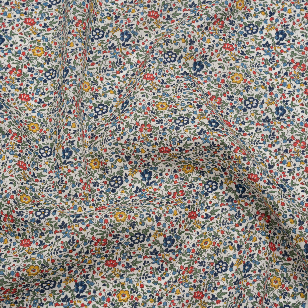 Liberty Fabrics Tana Lawn® - Katie and Millie Multi Bright - Blue, Yellow and Red Little Florals