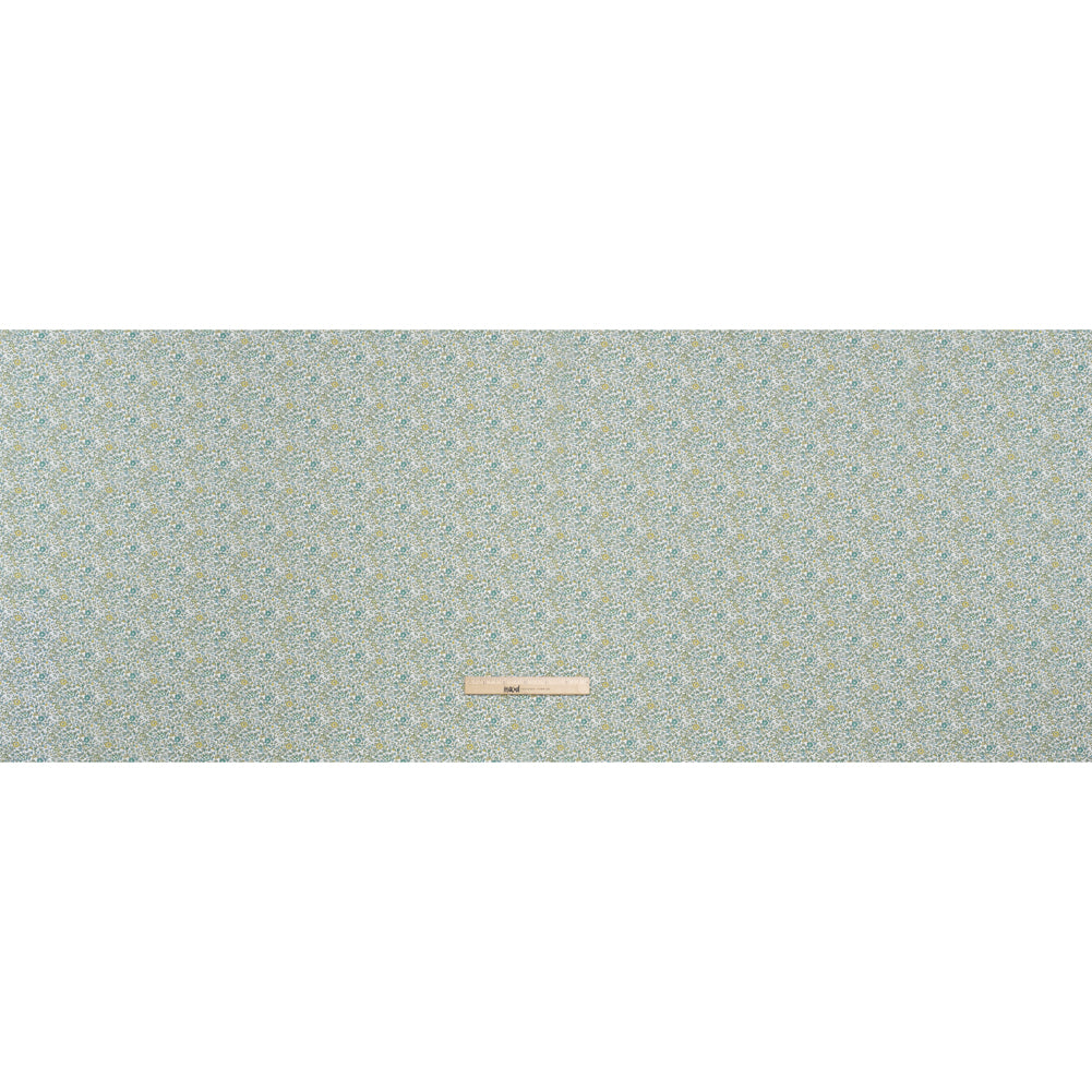 Liberty Fabrics Tana Lawn® - Katie and Millie Green - Teal, Chartreuse and Olive Green Little Florals - Full