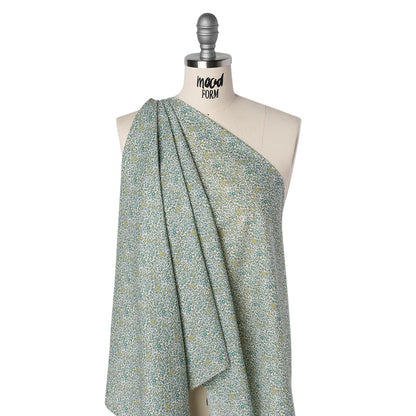 Liberty Fabrics Tana Lawn® - Katie and Millie Green - Teal, Chartreuse and Olive Green Little Florals