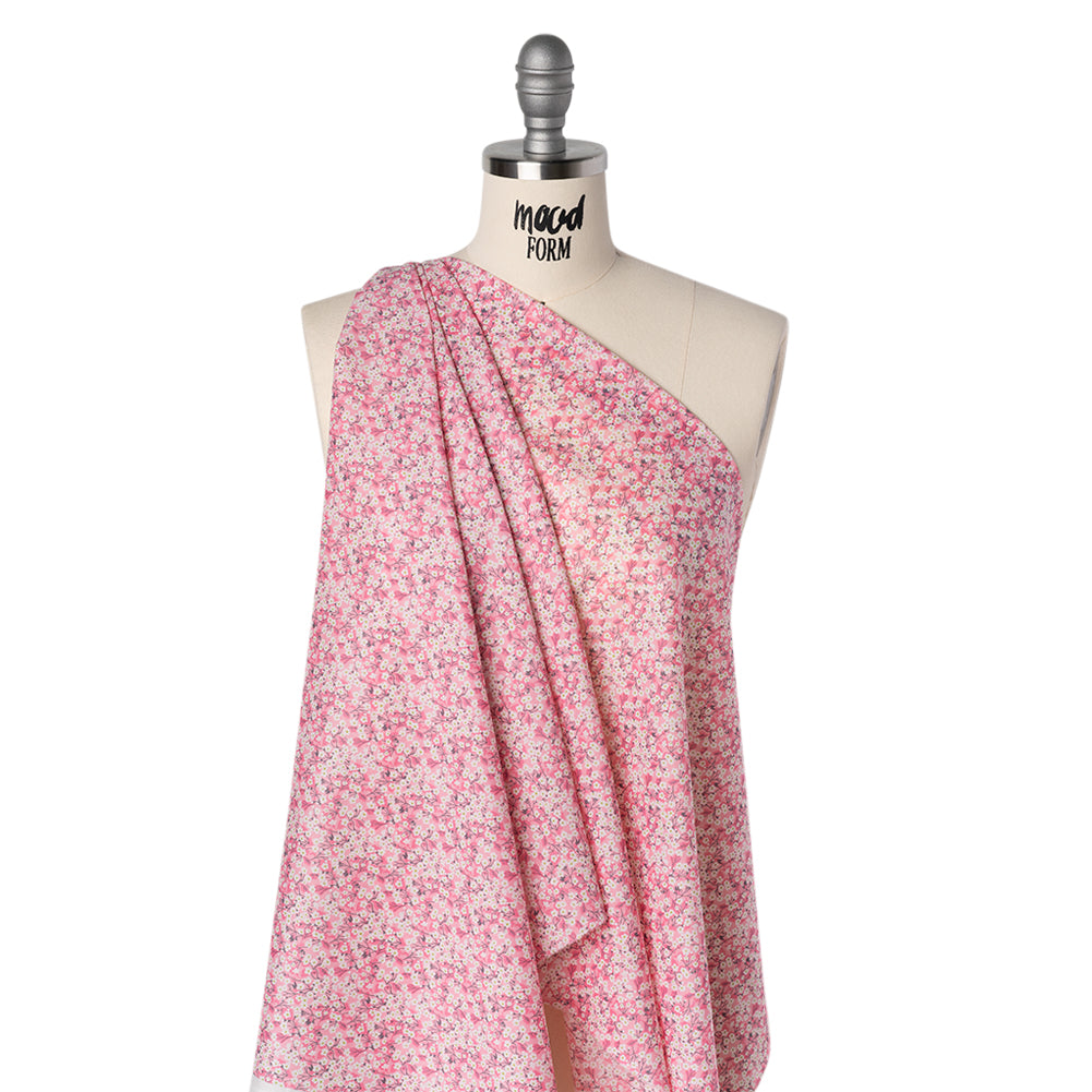 Liberty Fabrics Tana Lawn® - Mitsi Valeria Light Pink - Pale Pink Cherry Blossoms - Drape