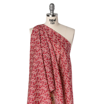 Liberty Fabrics Tana Lawn® - Mitsi Valeria Red - Red and Pink Cherry Blossoms