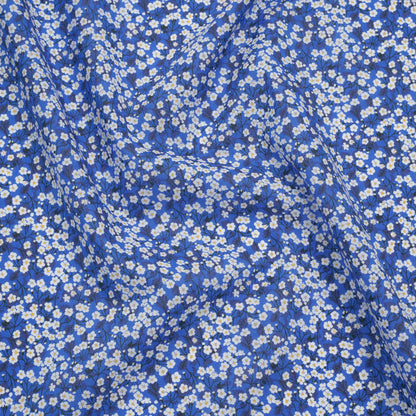 Liberty Fabrics Tana Lawn® - Mitsi Valeria Dark Blue - Cobalt and Navy Cherry Blossoms