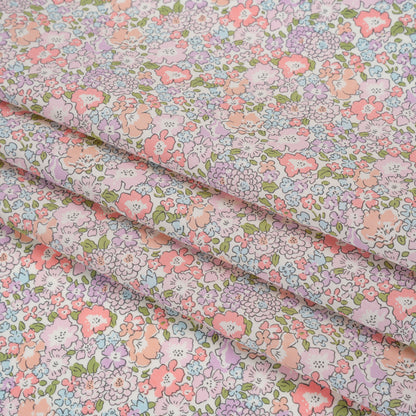 Liberty Fabrics Tana Lawn® - Michelle Light Pink - Baby Pink, Lavender and Light Blue Floral