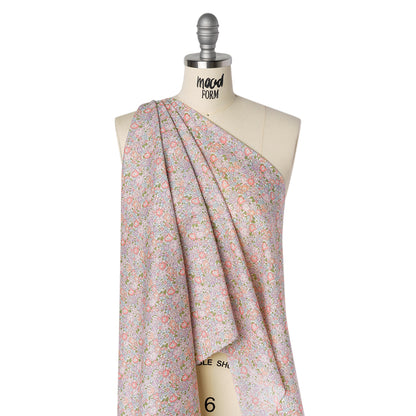 Liberty Fabrics Tana Lawn® - Michelle Light Pink - Baby Pink, Lavender and Light Blue Floral