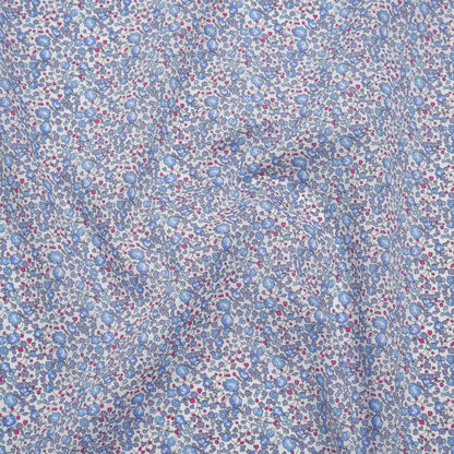 Liberty Fabrics Tana Lawn® - Michelle Eloise Purple - Light Purple, Baby Blue and Pink Little Floral Vines